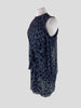 Michael Kors black star print long sleeve dress size UK8/US4