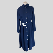 Edeline Lee navy long sleeve dress size UK12/US8