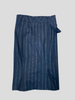The Fold navy & grey virgin wool blend pencil skirt size UK8/US4