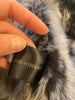 Grey 100% sheepskin coat size UK6/US2