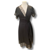 Lanvin black short sleeve dress size UK12/US8
