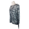 Autumn Cashmere grey & black print 100% cashmere jumper size UK10/US6