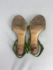 Tod`s green leather sandals size UK3.5/US5.5