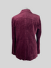 Frame burgundy velvet cotton blend jacket size UK14/US10