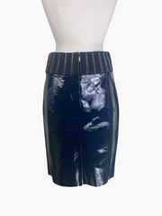 Tory Burch navy 100% pig napa pencil skirt size UK12/US8 RRP $695
