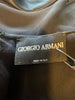 Giorgio Armani black drape short sleeve evening dress size UK12/US8