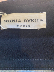 Sonia Rykiel black floral print long sleeve dress size UK8/US4