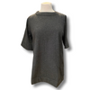 Brunello Cucinelli grey 100% wool short sleeve top size UK12/US8