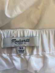 Madewell white A- line 100% cotton skirt size UK6/US2