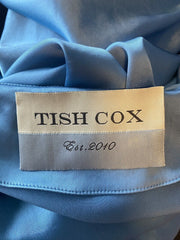 Tish Cox blue short sleeve top size UK8/US4