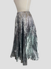 NU silver A- line midi skirt size UK8/US4