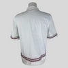 Tory Burch white cotton blend short sleeve top size UK12/US8