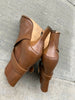 Chanel brown leather ankle boots size UK3.5/ US5.5