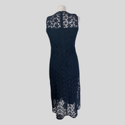 ALC black lace 100% cotton sleeveless dress size UK12/US8