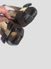 Salvatore Ferragamo brown snake skin open toe sling back heels size UK5.5/US7.5