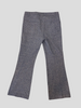 Theory grey print wool blend straight cropped trousers size UK12/US6