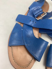 Prada blue leather sandals size UK3/US5