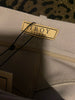 Troy beige wool blend with lambskin leather trousers size UK10/US6