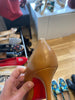 Christian Louboutin beige leather heels size UK6/US8