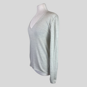 Zadig & Voltaire grey 100% merino wool jumper size UK12/US8