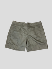Paul & Joe khaki cotton blend shorts size UK12/US8