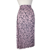 Maje pink & black pleated midi skirt size UK8/US4