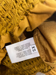 Proenza Schouler brown 100% cotton pencil skirt size UK6/US2