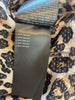 Second Female leopard print brown short sleeve top size UK12/US8