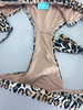 Melissa Odabash leopard print brown & black bikini size UK16/US12