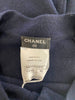 Chanel navy 100% cashmere short sleeve dress size UK12/US8