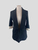 Stella McCartney black cotton & silk blazer size UK12/US8