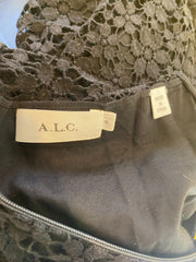 ALC black lace 100% cotton sleeveless dress size UK12/US8
