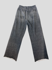 Rag & Bone grey straight 100% cotton trousers size UK8/US4