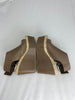 Palomitas taupe leather wedges size UK6/US8