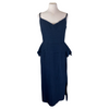 Roland Mouret navy cotton blend sleeveless dress size UK16/US12