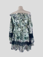 Nicholas green 100% silk  long sleeve dress size UK12/US8