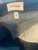 Frame blue cotton blend straight cropped jeans size UK8/US4
