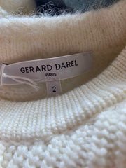 Gerard Darel white alpaca blend long sleeve jumper size UK10/US6