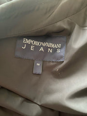 Emporio Armani black belted coat size UK10/US6