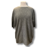 Vince grey 100% cashmere short sleeve top size UK6/US2