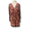 Isabel Marant burgundy print long sleeve dress size UK8/US4