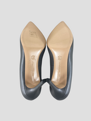 Gianvito Rossi grey leather heels size UK7.5/US9.5