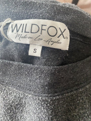 Wildfox grey print sweat shirt size UK8/US4