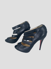 Christian Louboutin black leather heels size UK6/US8