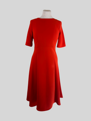 L.K. Bennett red short sleeve midi dress size UK10/US6
