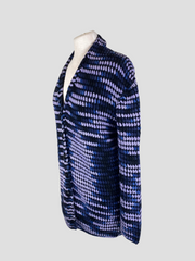 Missoni purple & navy cashmere blend cardigan size UK10/US6