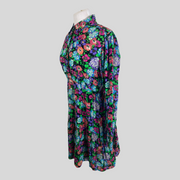 Bash multicoloured floral print long sleeve dress size UK8/US4