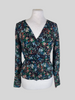 Veronica Beard multicoloured floral print 100% silk shirt size UK8/US4