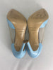 Bionda Castana blue & black leather heels size UK6/US8