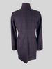 Michael Kors burgundy & black check wool blend jacket size UK6/US2